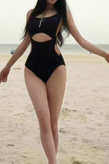 Chic Cutout Triangle Tummy Control One Piece Swimsuit