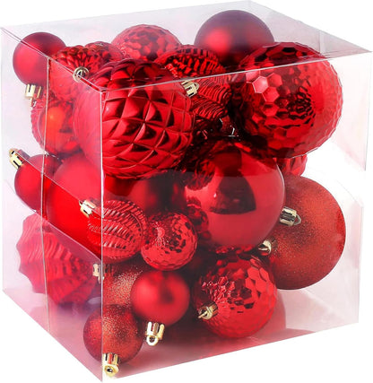 36 Shatterproof Christmas Ball Ornaments for Xmas Tree and Home Decor