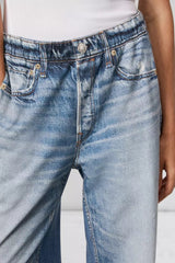 Versatile American Casual High-Waisted Narrow Wide-Leg Loose Jeans