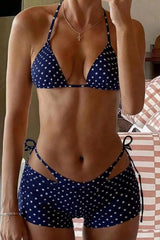 Polka Dot Sexy Three Piece Swim Set