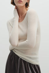 Soft Wool Seamless Multi-Neck Slim Knit Base Layer