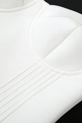 Elegant Solid Color Bodycon Party Dress