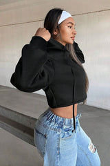 Trendy Cropped Hoodie