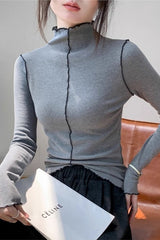 Fleece Thermal Mock Neck Long Sleeve Base Layer