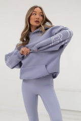 Printed Thick Loose Hoodie