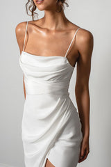 Satin Backless Cami Light Party Dress
