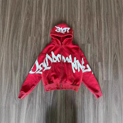 Gothic Y2K Zipper Hoodie