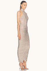 Luxury Rhinestone Sparkle Backless In-Stock Party Dress