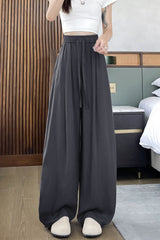Linen Relaxed Draped Straight Leg Pants
