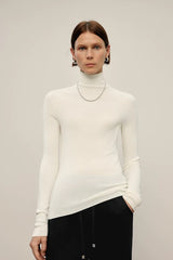Seamless Wool Turtleneck Base Layer