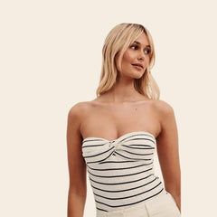 Sheer Backless Knit Top