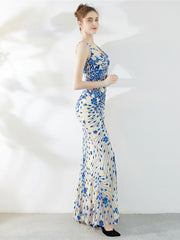 slim long evening dress