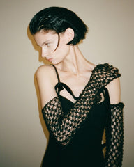 Strapy Slim Maxi Dress in Black