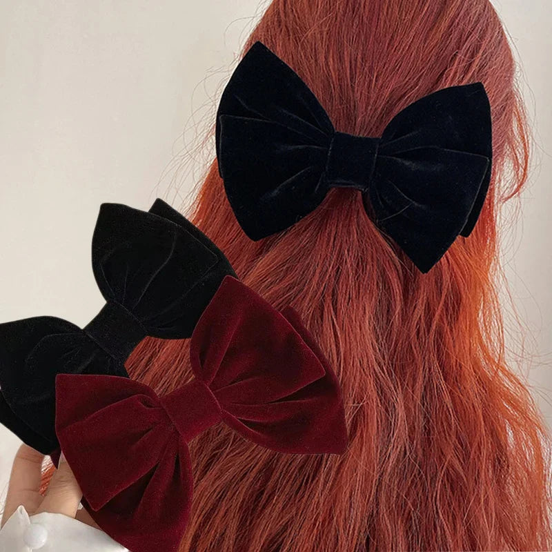 Red Velvet Elegant Fashion Ponytail Christmas Hair Accessory