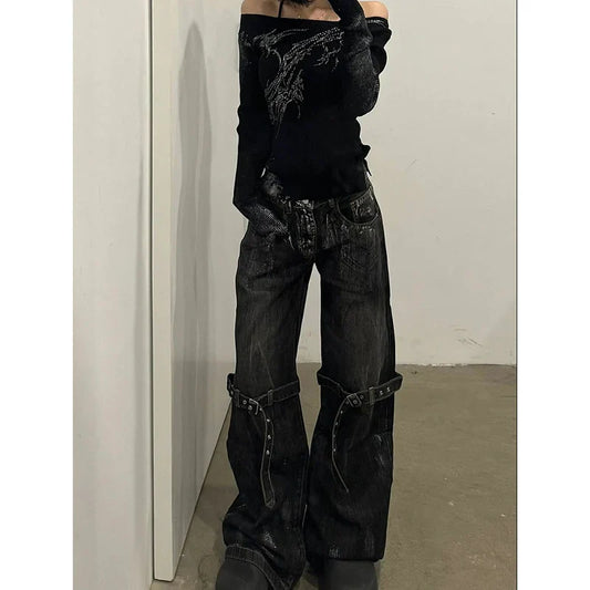 Pants Hip Hop Waist High Halloween