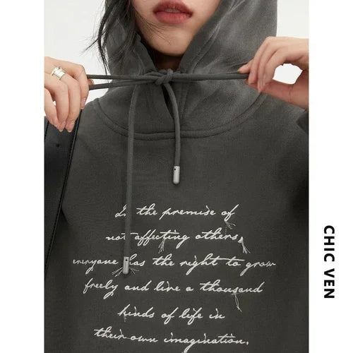 Casual Loose Trendy Comfortable Chic Warm Soft Elegant Cozy Hoodies