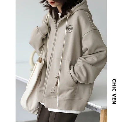 Loose Thick Warm Cozy Comfortable Stylish Elegant Chic Hoodies