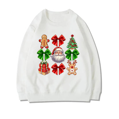 Coquette Christmas Santa Sweatshirt - Holiday Hoodie