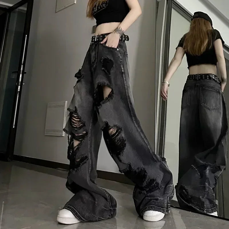 Y2K Pants Halloween Ripped