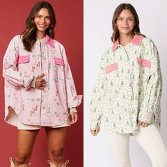 European American Christmas Jacket Coat Coats-241208