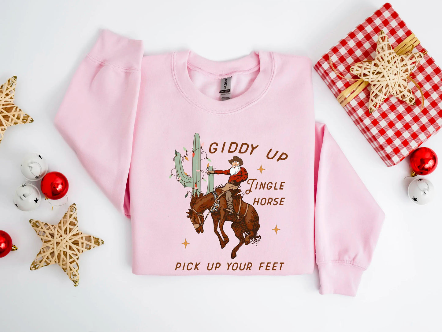 Giddy Up Jingle Horse Christmas Hoodie