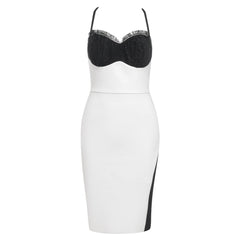 Strappy Sleeveless Midi Frill Bandage Dress HB79050