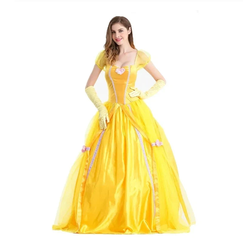 Cosplay Costume Female Halloween Beauty Belle the Anime and Adult Beast Princess