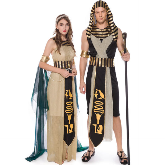 Goddess Pharaoh Halloween Couples Costume Cleopatra Myth Queen Egyptian