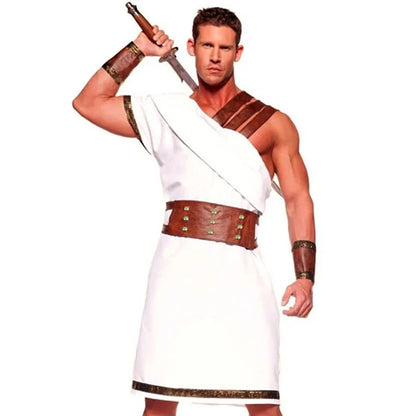 Gladiator Costume Cosplay Warrior Egyptian Halloween Couple Roman Greek Ancient