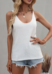 Knit Scoop Neck Tank Top