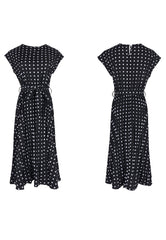 Polka Dot Cap Sleeve Dress
