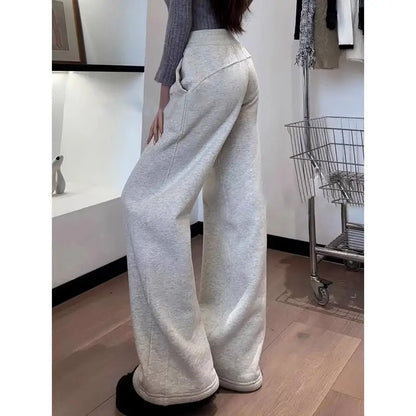 Thicked High Waist Fashion Y2k Casual Wide Leg Pants