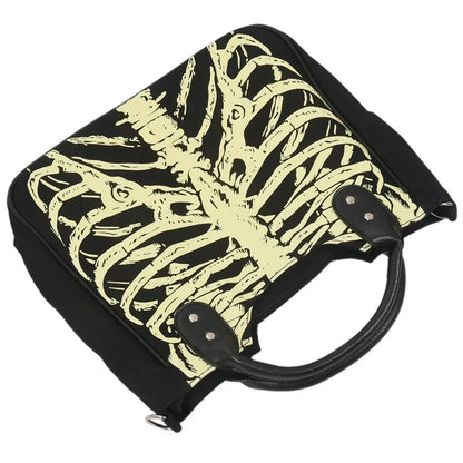 Punk Skeleton Designer Rock Fashion Bag Gothic Skulls Female Luminous Crossbody Bones Casual