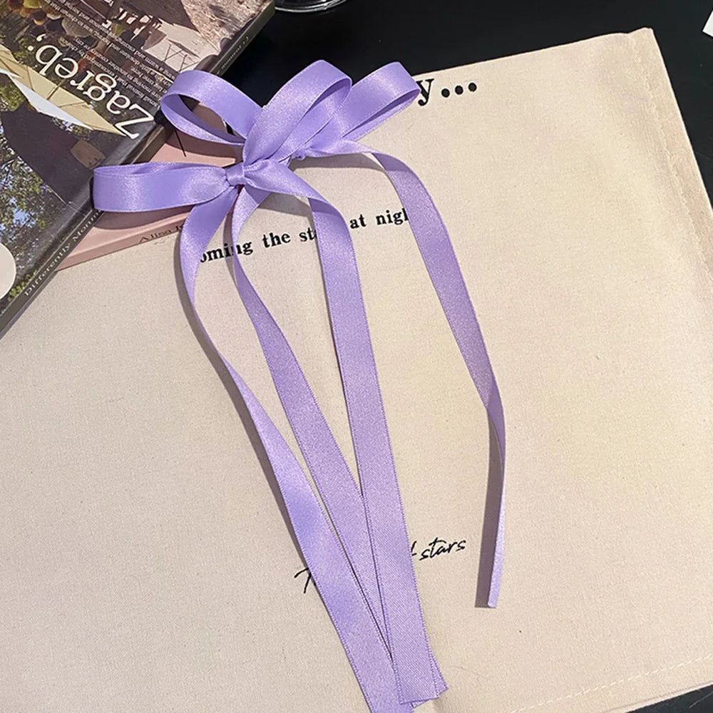 Ribbon Back Head Headdress - Christmas Hair Accessory Purple Accessories-L