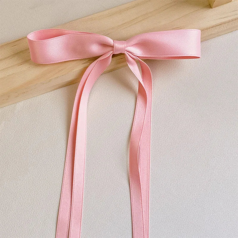 Sweet Solid Color Head Bow Headdress - Christmas Hair Accessory Pink Accessories-L