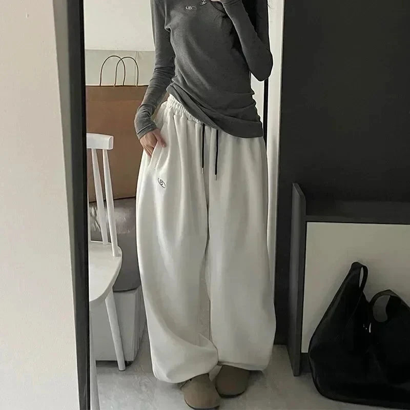 Fleece Sweat Oversized Harajuku Thick Wide Leg Pants