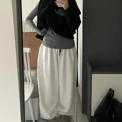 Fleece Sweat Oversized Harajuku Thick Wide Leg Pants