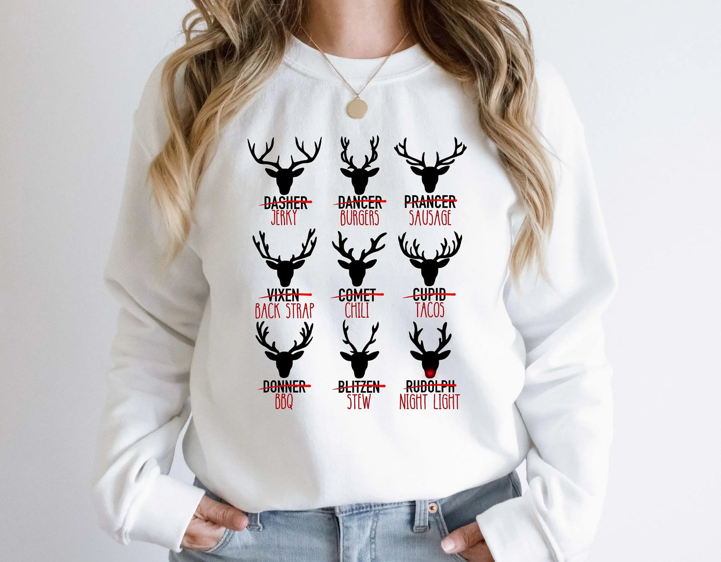 Wapiti Print Deer Hunting Christmas Hoodie - Cute Cotton Hot Sale Gift