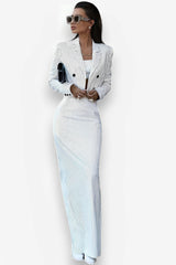 Tube Skirt Two-Piece Dress Suit