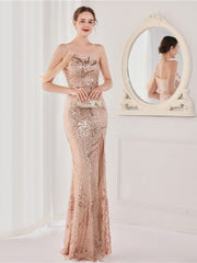Sequin long party evening dress