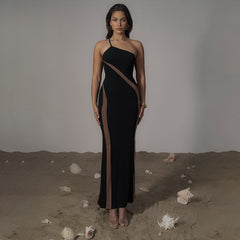 One Shoulder Backless Dress