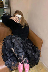 Retro A-Line Large Swing Skirt