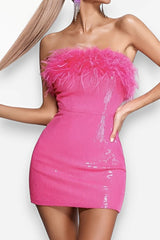 Slim and sexy tube top dress