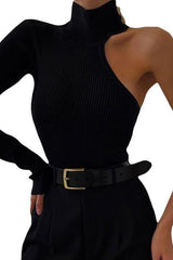 Single-sleeve irregular jumpsuit