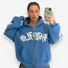 Foam Zipper Hoodie