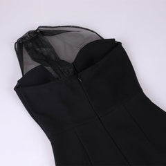 One Shoulder Sleeveless Asymmetrical Midi Bandage Dress PF091910