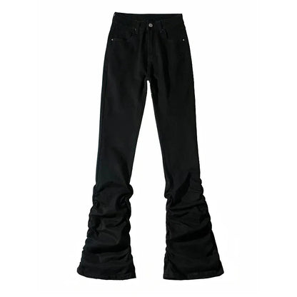 Halloween 90s Pants Retro Ruched Flare