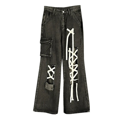 Grunge Pants Hole Halloween Ripped