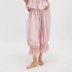 Lace Patchwork Lantern Pant