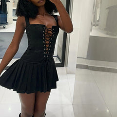 Y2K Vintage Sexy Sleeveles Bodycon Dress